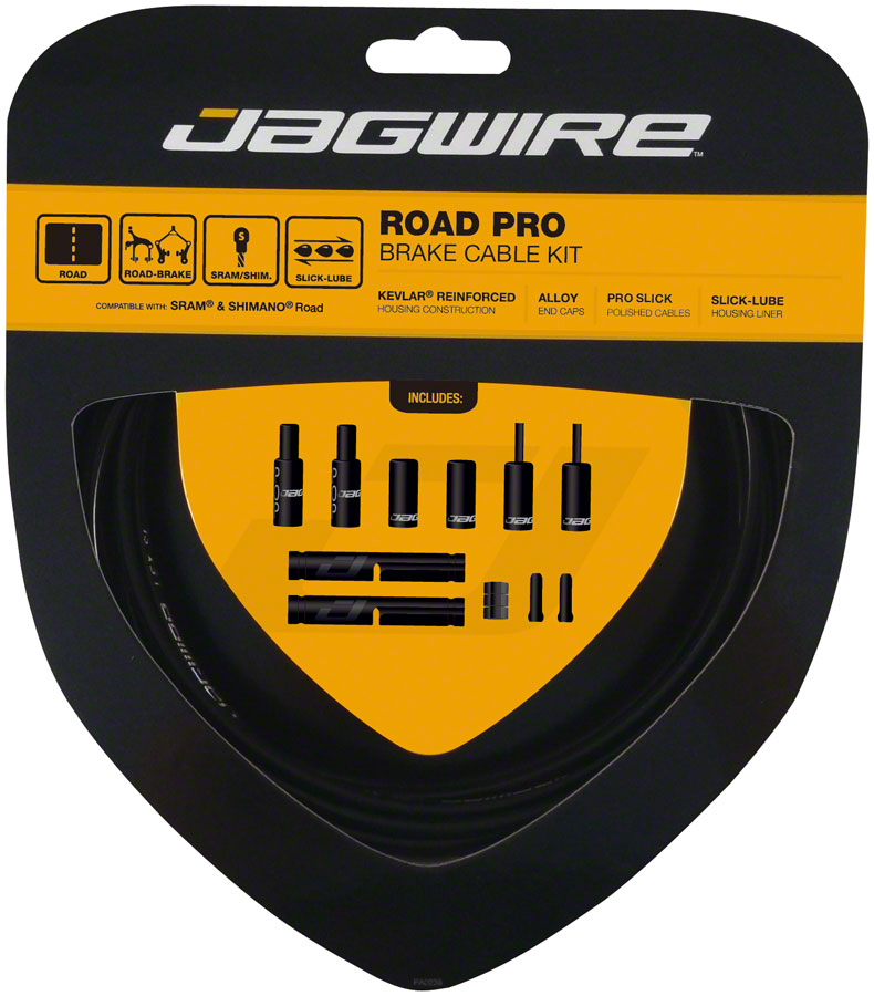 Jagwire Pro Brake Cable Kit Road SRAM/Shimano, Black