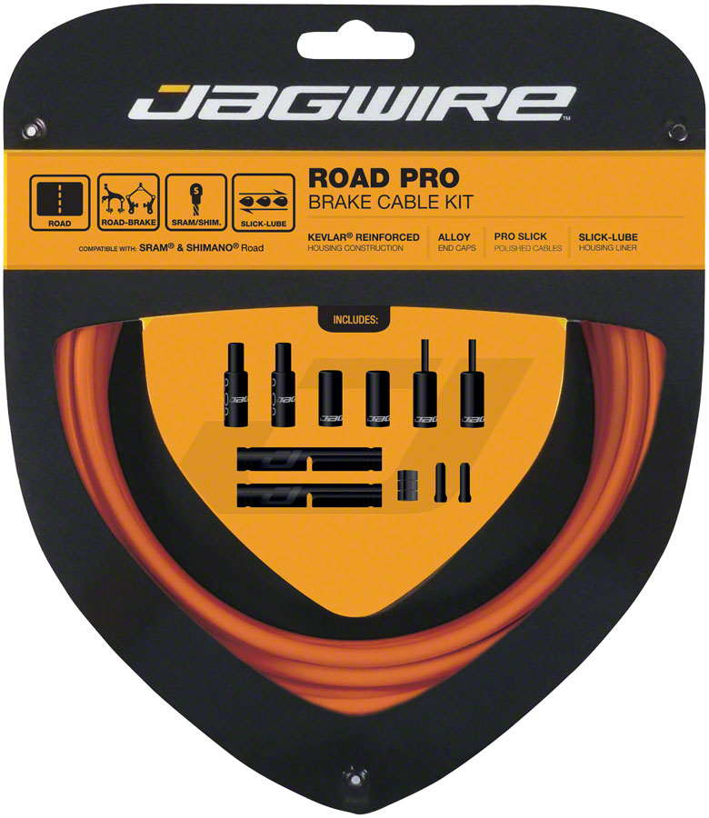 Jagwire Pro Brake Cable Kit Road SRAM/Shimano, Orange