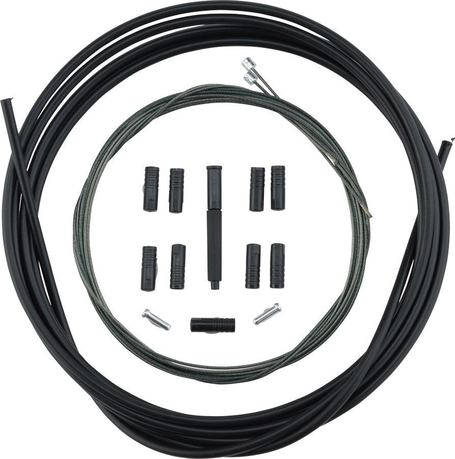 Shimano MTB Optislick Derailleur Cable and Housing Set, Black