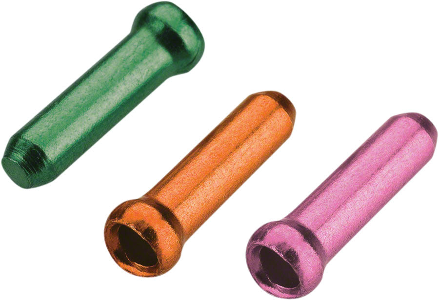 Jagwire Cable End Crimps - 1.8mm, Cash/Tango/Pink, Bag of 90 MPN: CHA075 Cable End Crimp Cable End Crimps