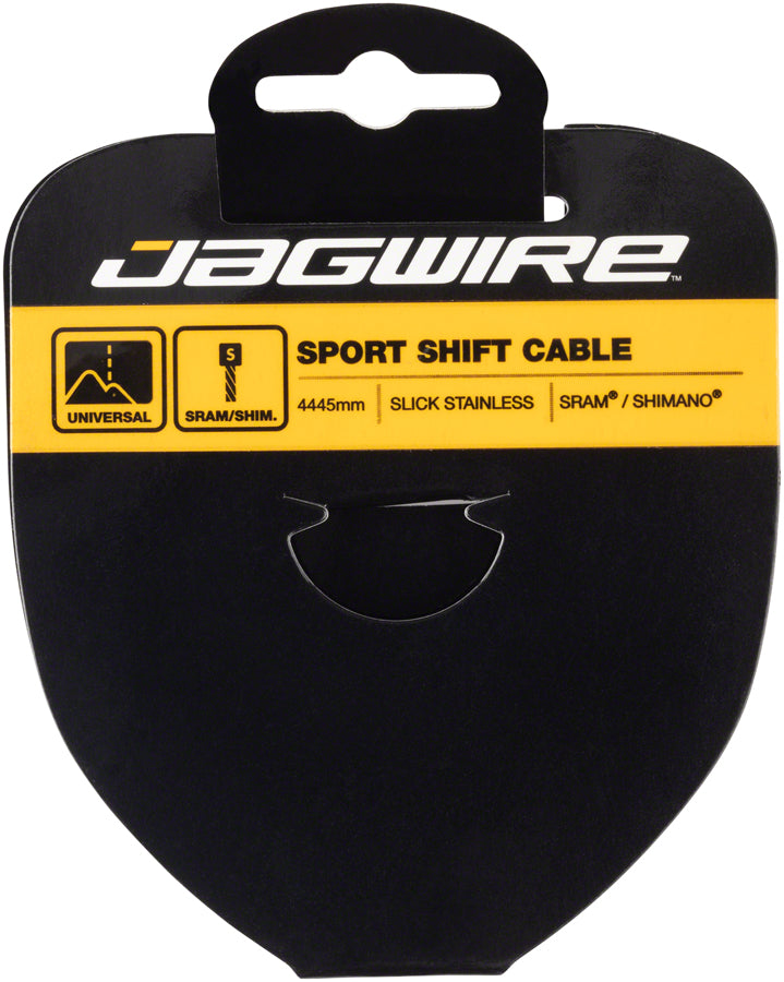Jagwire Sport Shift Cable - 1.1 x 4445mm, Slick Stainless Steel, For SRAM/Shimano Tandem MPN: 71SS4445 Derailleur Cable Sport Shift Cable