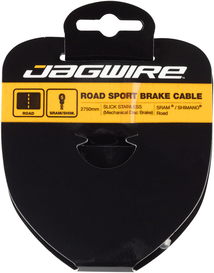 Jagwire Sport Brake Cable Slick Stainless 1.5x2750mm SRAM/Shimano Road Tandem MPN: 96SS2750 Brake Cable Sport Brake Cable