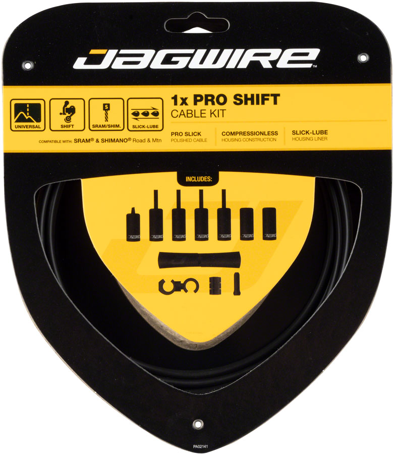Jagwire 1x Pro Shift Kit Road/Mountain SRAM/Shimano, Stealth Black