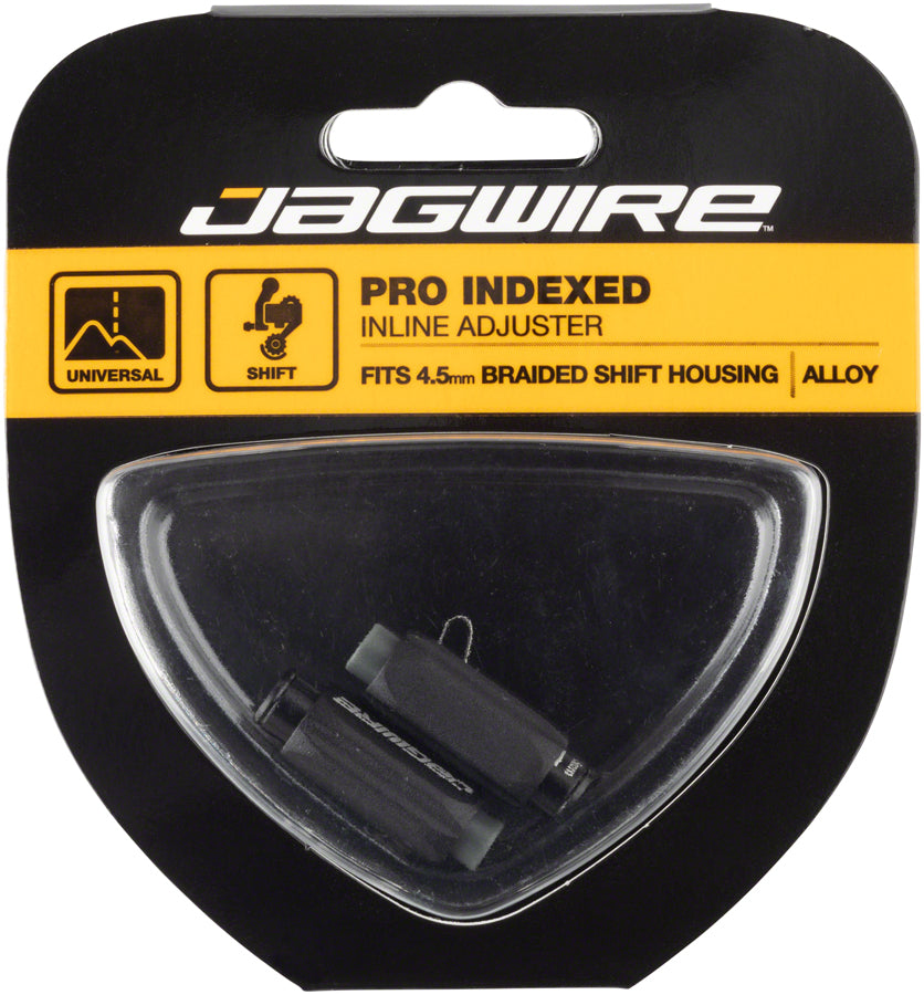 Jagwire Pro 4.5mm Indexed Inline Cable Tension Adjusters Pair Braided Shift Hsng