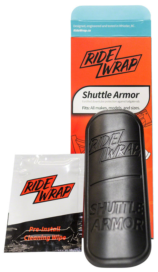 RideWrap Shuttle Armor - Matte Black - Chainstay/Frame Protection - Shuttle Armor Frame Protection Kit
