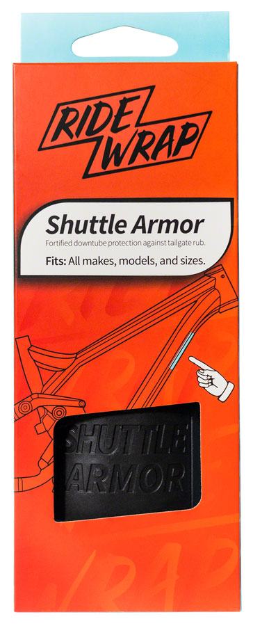 RideWrap Shuttle Armor - Matte Black MPN: RW-PU-RT-MB-917 Chainstay/Frame Protection Shuttle Armor Frame Protection Kit