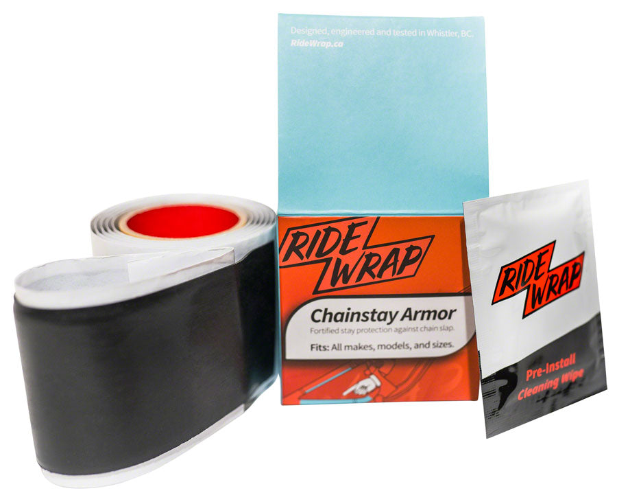RideWrap Chainstay Armor - Matte Black - Chainstay/Frame Protection - Chainstay Armor Kit