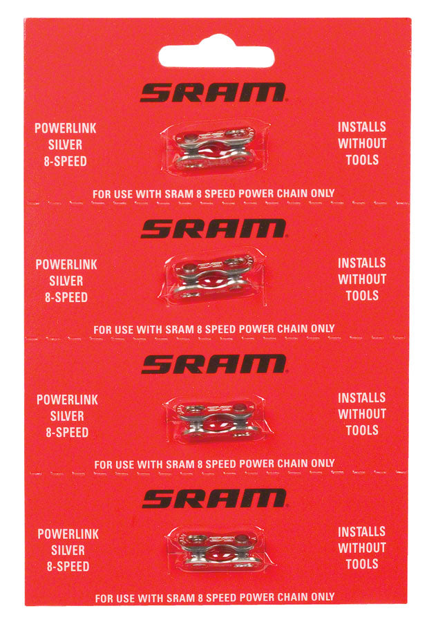 SRAM Power Link for 8 Speed Card/4 MPN: 72.2742.200.750 UPC: 710845007507 Chain Link and Pin PowerLock Chain Link