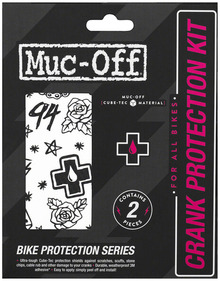 Muc-Off Crank Protection Kit - 2-Piece Kit, Punk - Chainstay/Frame Protection - Crank Protection Kit