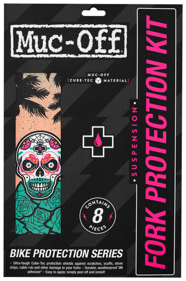 Muc-Off Fork Protection Kit - 8-Piece Kit, Day of the Shred - Chainstay/Frame Protection - Fork Protection Kit
