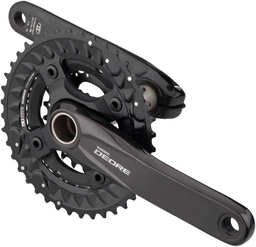 Shimano FC-M6000-3 Crankset - 175mm, 10-Speed, 40/30/22t, 96/64 BCD, Hollowtech II Spindle Interface, Black