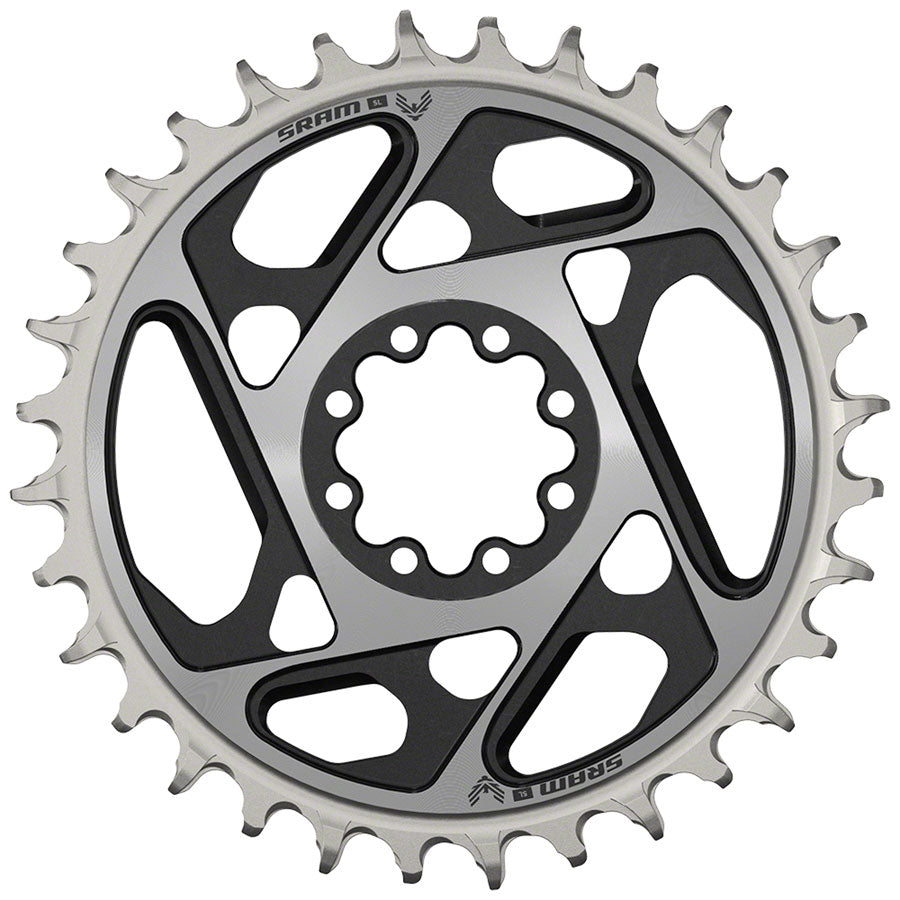 SRAM XX SL Eagle T-Type Direct Mount Chainring - 32t, 12-Speed, 8-Bolt Direct Mount, 0mm Offset, Aluminum, Black/Silver,