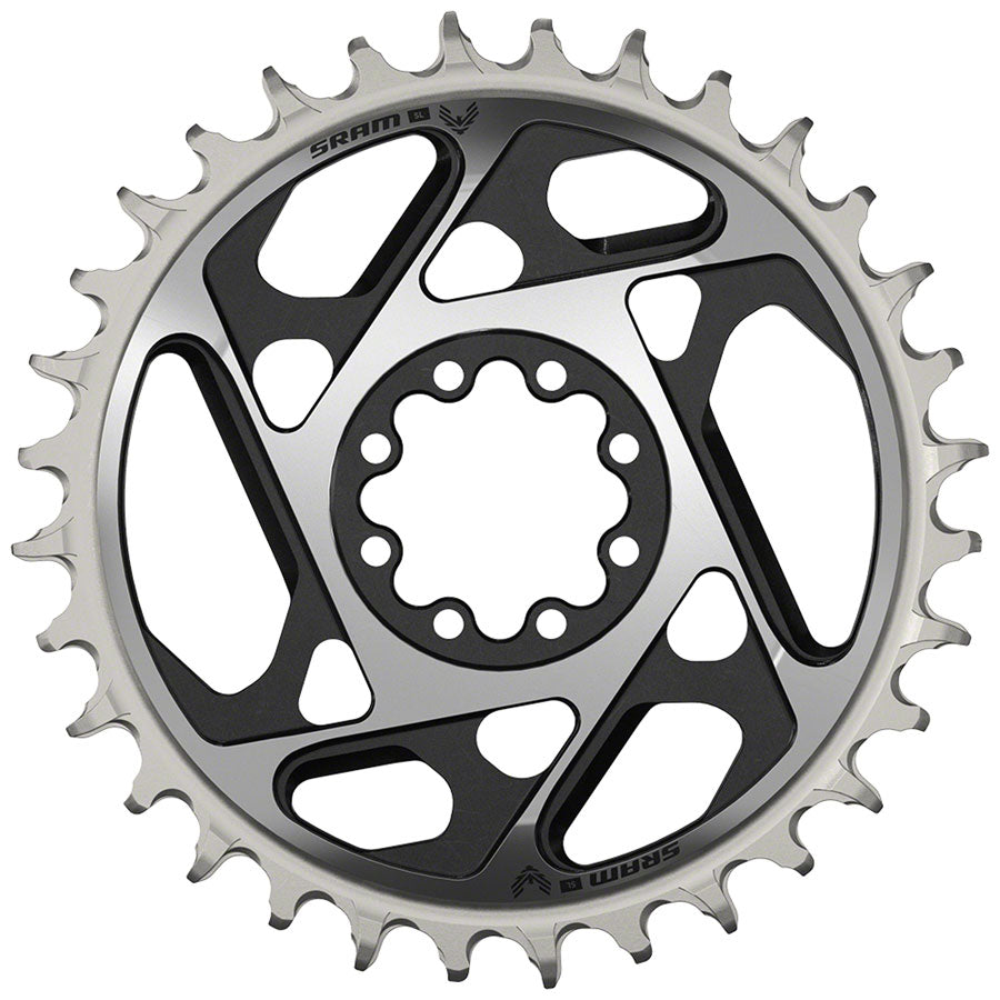 SRAM XX SL Eagle T-Type Direct Mount Chainring - 32t, 12-Speed, 8-Bolt Direct Mount, 3mm Offset, Aluminum, Black/Silver,