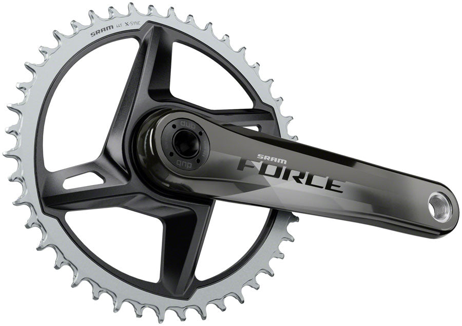 SRAM Force 1 AXS Wide Crankset - 175mm, 12-Speed, 40t, 8-Bolt Direct Mount, DUB Spindle Interface, Gloss Natural Carbon, - Crankset - Force 1 AXS Wide Crankset