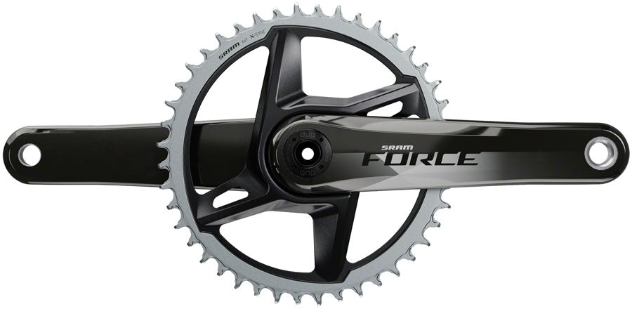 SRAM Force 1 AXS Wide Crankset - 175mm, 12-Speed, 40t, 8-Bolt Direct Mount, DUB Spindle Interface, Gloss Natural Carbon, MPN: 00.6118.625.004 UPC: 710845870200 Crankset Force 1 AXS Wide Crankset