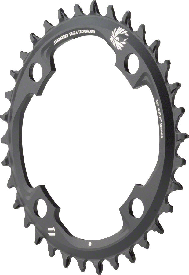 SRAM X-Sync 2 Eagle Chainring - 34 Tooth, 104mm BCD, 12-Speed, Black