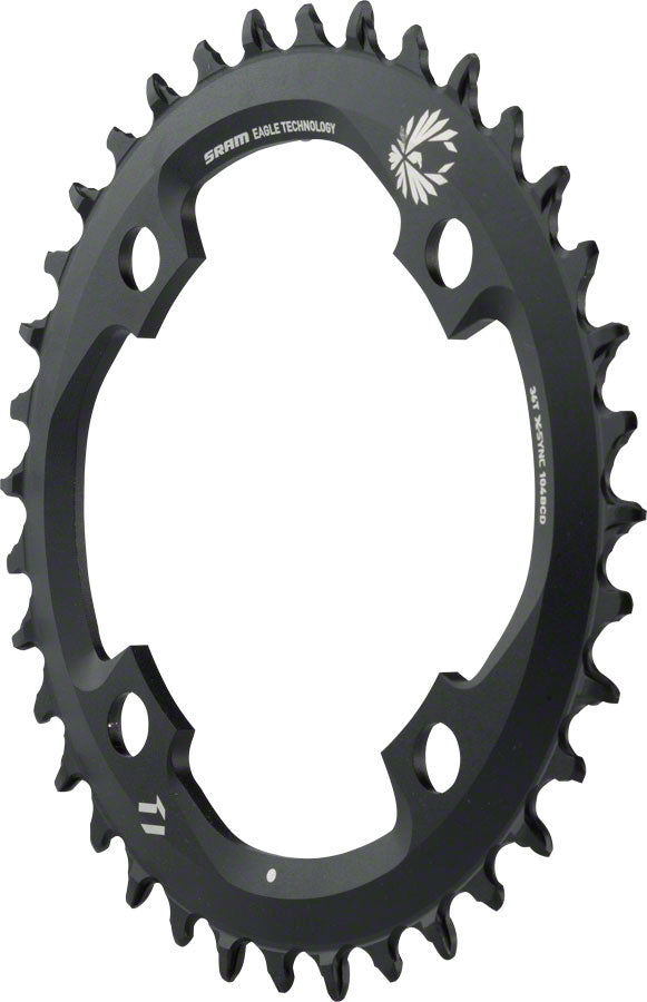 SRAM X-Sync 2 Eagle Chainring - 36 Tooth, 104mm BCD, 12-Speed, Black MPN: 11.6218.033.020 UPC: 710845795558 Chainring X-SYNC 2 Chainring