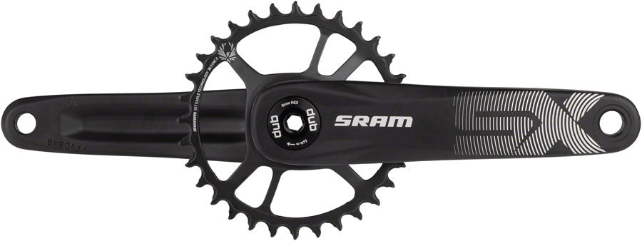 SRAM SX Eagle Crankset - 165mm, 12-Speed, 32t, Direct Mount, DUB Spindle Interface, Black, A1
