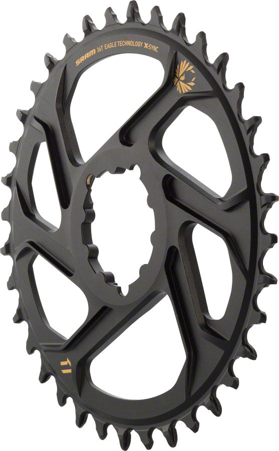 SRAM X-Sync 2 Eagle Direct Mount Chainring 36T Boost 3mm Offset with Gold Logo MPN: 11.6218.030.180 UPC: 710845787607 Direct Mount Chainrings X-Sync 2 Eagle Direct Mount Chainring