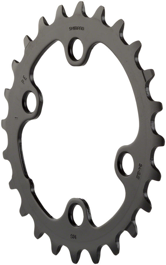 Shimano Deore FC-M6000 Chainring - 24t, 10-Speed, 64mm Asymmetric BCD, for 34-24t Set MPN: Y1WD24000 UPC: 689228870604 Chainring Deore M6000 10-Speed Chainring
