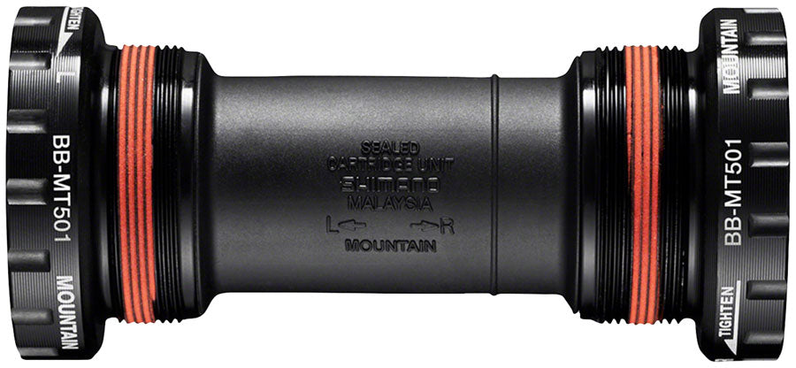 Shimano BB-MT501 English Bottom Bracket - English, 68/73mm, Fits Hollowtech II Spindle, Black
