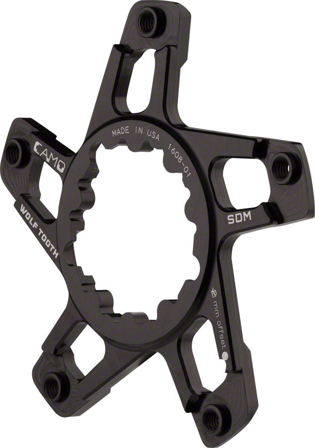 Wolf Tooth CAMO SRAM Direct Mount Boost Spider - M5 for 52mm Chainline/3mm Offset MPN: SP-CAMO-SDM-M5 UPC: 812719023399 Crank Spider CAMO
