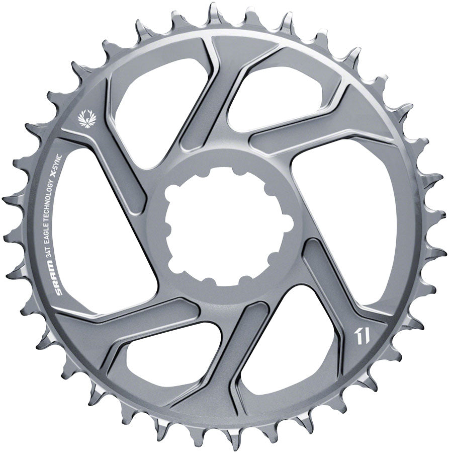 SRAM 34T X-Sync 2 Direct Mount Eagle Chainring 3mm Boost Offset, Polar Gray MPN: 11.6218.042.007 UPC: 710845827181 Direct Mount Chainrings X-Sync 2 Eagle Direct Mount Chainring