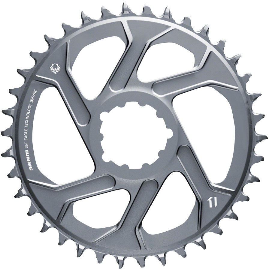 SRAM 36T X-Sync 2 Direct Mount Eagle Chainring 3mm Boost Offset, Polar Gray MPN: 11.6218.042.008 UPC: 710845827198 Direct Mount Chainrings X-Sync 2 Eagle Direct Mount Chainring