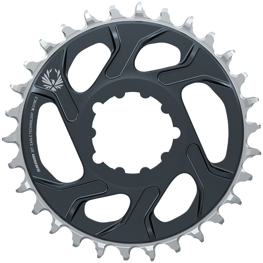 SRAM Eagle X-SYNC 2 Direct Mount Chainring - 30t, Direct Mount, 3mm Offset, For Boost, Lunar/Polar Grey MPN: 11.6218.047.005 UPC: 710845855177 Direct Mount Chainrings X-Sync 2 Eagle Direct Mount Chainring