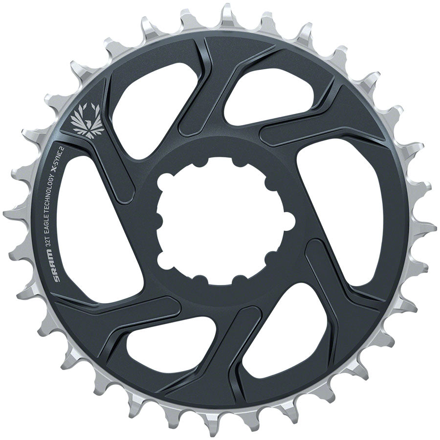 SRAM Eagle X-SYNC 2 Direct Mount Chainring - 32t, Direct Mount, 3mm Offset, For Boost, Lunar/Polar Grey MPN: 11.6218.047.006 UPC: 710845855184 Direct Mount Chainrings X-Sync 2 Eagle Direct Mount Chainring