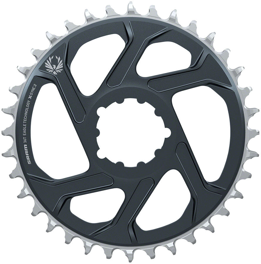 SRAM Eagle X-SYNC 2 Direct Mount Chainring - 36t, Direct Mount, 3mm Offset, For Boost, Lunar/Polar Grey MPN: 11.6218.047.008 UPC: 710845855207 Direct Mount Chainrings X-Sync 2 Eagle Direct Mount Chainring