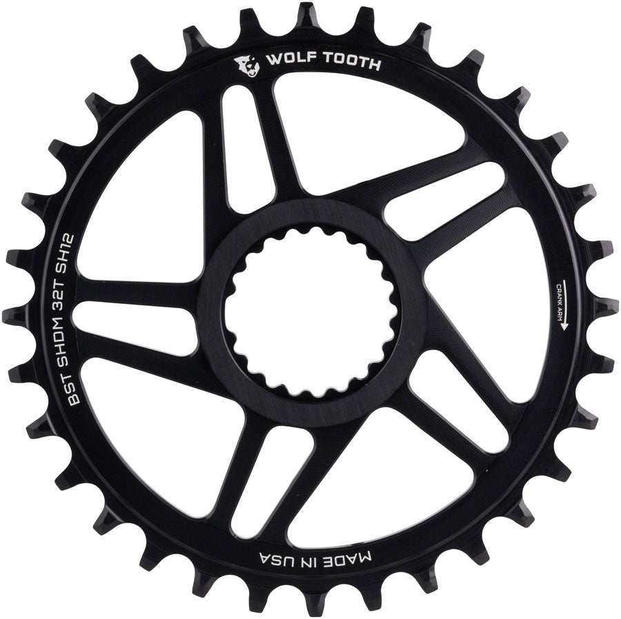 Wolf Tooth Direct Mount Chainring - 30t, Shimano Direct Mount, For Boost Cranks, 3mm Offset, Requires 12-Speed - Direct Mount Chainrings - Shimano Hyperglide+ Direct Mount Chainrings