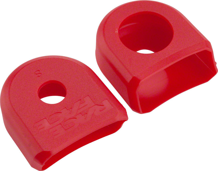 Race Face Small Crank Boots, 2-Pack Red, for Alloy Cranks