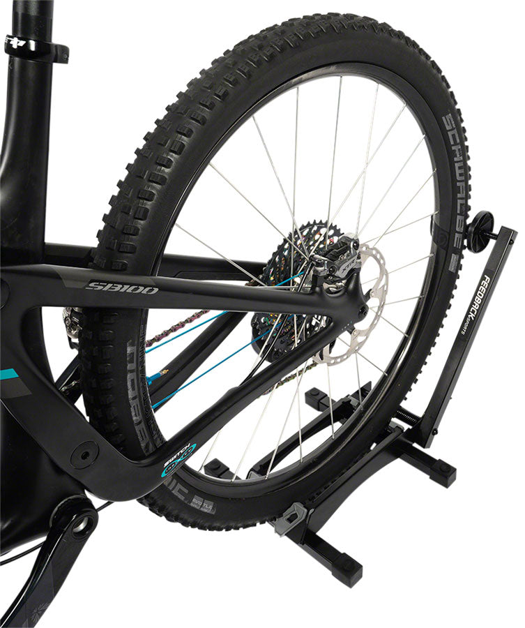 Feedback Sports RAKK XL Display Stand - 1-Bike, Wheel Mount, 2.3-5" Tire, Black MPN: 17345 UPC: 817966011168 Racks, Display/Storage RAKK  Display Stand