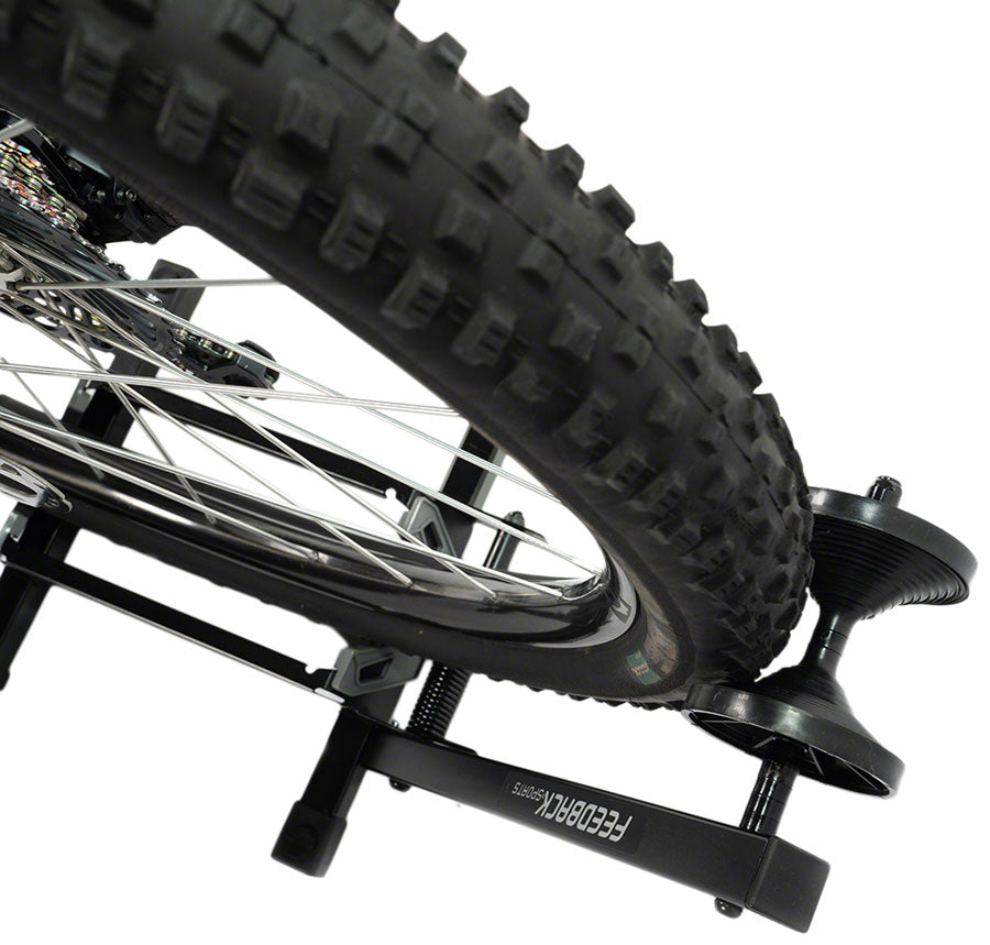 Feedback Sports RAKK XL Display Stand - 1-Bike, Wheel Mount, 2.3-5" Tire, Black - Racks, Display/Storage - RAKK  Display Stand