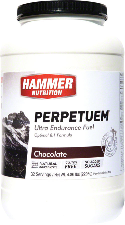 Hammer Perpetuem: Chocolate 32 Servings MPN: PCH32 UPC: 602059018601 Sport Fuel Perpetuem