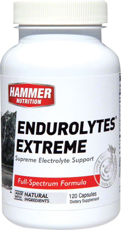 Hammer Endurolytes Extreme: Bottle of 120 MPN: ELX UPC: 602059006479 Supplement and Mineral Endurolyte Capsules