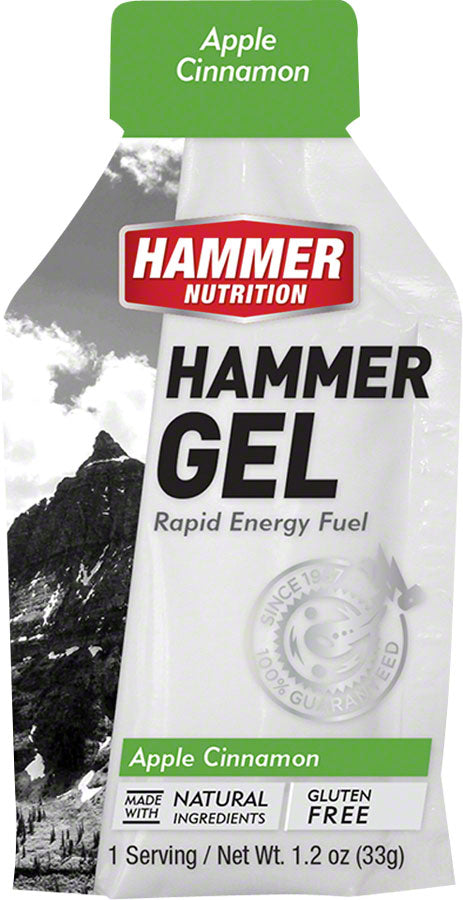 Hammer Gel: Apple-Cinnamon, 24 Single Serving Packets