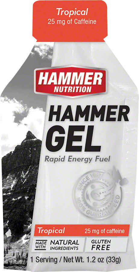 Hammer Gel: Tropical, 24 Single Serving Packets