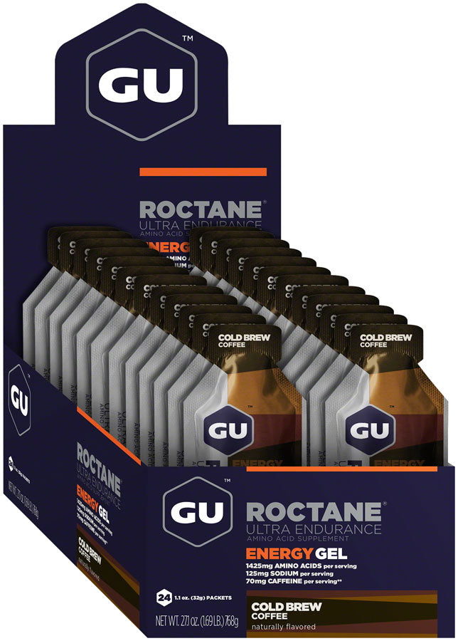 GU Roctane Energy Gel - Cold Brew Coffee, Box of 24 MPN: 124612 UPC: 769493103437 Gel ROCTANE Energy Gel