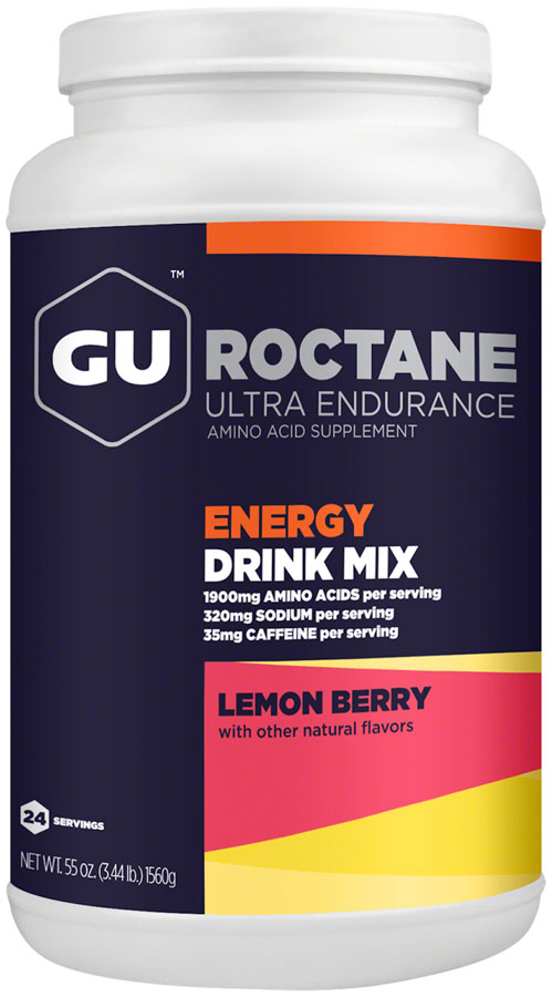GU Roctane Energy Drink Mix - Lemon Berry, 24 Serving Canister MPN: 124295 UPC: 769493102386 Sport Hydration ROCTANE Energy Drink Mix