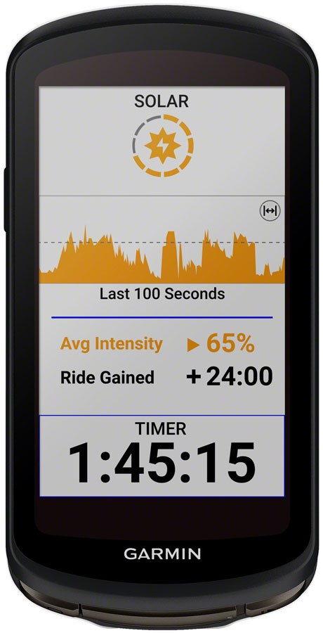 Garmin Edge 1040 Solar Bike Computer - GPS, Wireless, Black