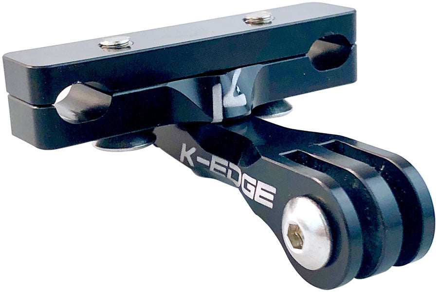 K-EDGE Go BIG Pro Saddle Rail Camera Mount for GoPro, Garmin, and Shimano, Black - Camera Mounts - GO BIG Pro Saddle Rail Mount