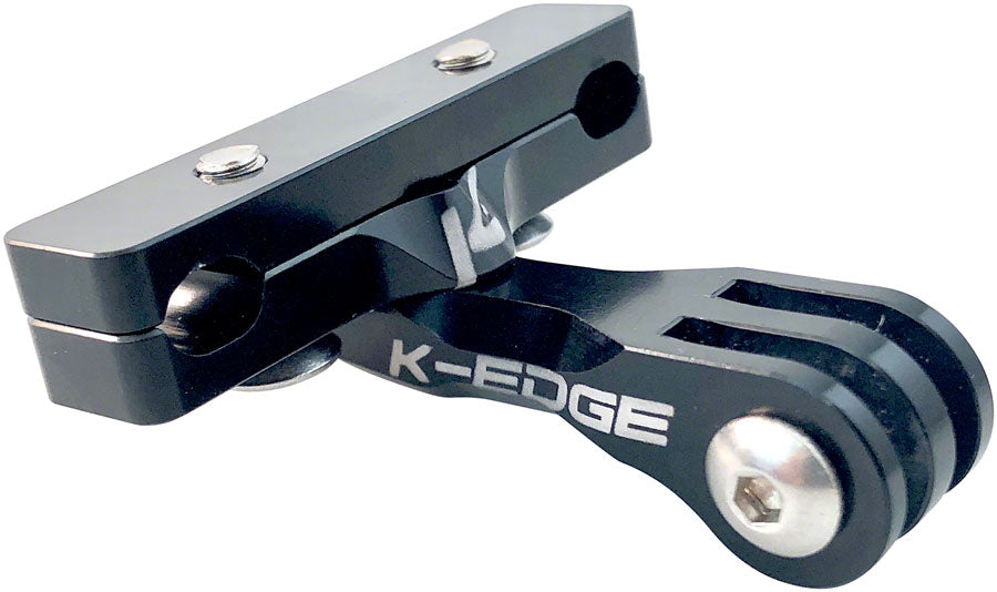 K-EDGE Go BIG Pro Saddle Rail Camera Mount for GoPro, Garmin, and Shimano, Black