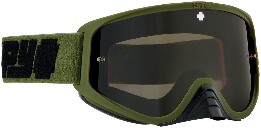 SPY+ WOOT RACE Goggles - Reverb Olive, Smoke with Black Spectra HD Clear Lenses
