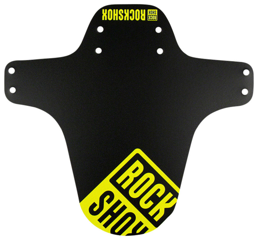 RockShox MTB Fork Fender Black with Neon Yellow Print MPN: 00.4318.020.002 UPC: 710845809590 Clip-On Fender MTB Fork Fenders