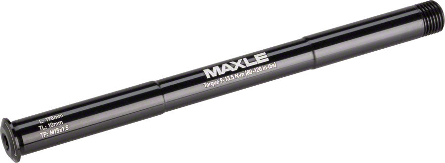 Maxle Stealth Front MTB, 15x150mm Length 198mm, Thread 9mm, Pitch M15x1.50 Black