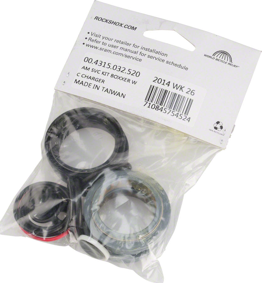 RockShox Fork Service Kit, Basic: includes dust seals, foam rings, O- ring seals, Boxxer WC Charger Damper