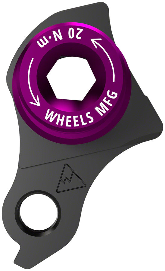 Wheels Manufacturing Universal Derailleur Hanger - 404-7, For Frames designed to accept SRAM UDH, Black/Purple - Derailleur Hangers - Universal Derailleur Hanger for SRAM UDH
