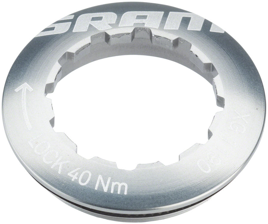 SRAM Cassette Lockring for 11 Tooth First Cog, Aluminum MPN: 11.2418.002.000 UPC: 710845744921 Cassette Lockring Cassette Lockrings